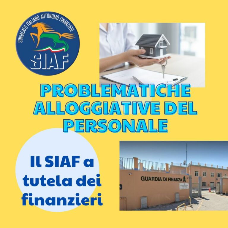 problematiche alloggiative del personale