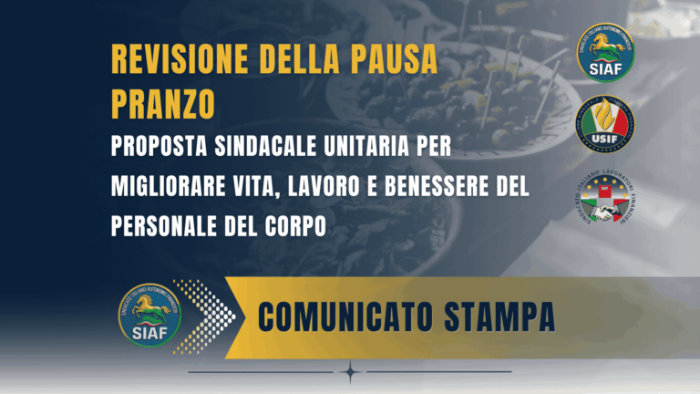 UNITARIO revisione pausa pranzo