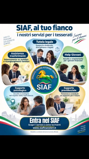 🛡️ ESSERE ISCRITTI AL SIAF SIGNIFICA NON ESSERE SOLI.  💙 Dietro ogni tesseramento c’è un impegno concreto: ascoltare, assistere e tutelare i finanzieri, ogni giorno.  Il SIAF – Sindacato Italiano Autonomo Finanzieri è al fianco dei propri tesserati nelle questioni professionali e personali, offrendo supporto e servizi pensati per rispondere alle esigenze reali dei colleghi.  ⚖️ Tutela legale e assistenza per affrontare situazioni delicate e problematiche di servizio.  📄 Supporto nelle procedure amministrative per pratiche, trasferimenti, mobilità e ricongiungimenti familiari.  👨‍👩‍👧‍👦 Attenzione alla famiglia, con informazioni e assistenza su maternità, paternità e congedi.  🤝 Convenzioni e servizi dedicati, anche attraverso partner qualificati, per offrire opportunità concrete ai nostri iscritti.  📌 Perché il sindacato non deve esserci soltanto quando nasce un problema, ma anche per aiutarti a prevenirlo e affrontarlo con maggiore consapevolezza.  💬 Hai bisogno di informazioni su un servizio o vuoi conoscere i vantaggi riservati ai tesserati? Contatta il SIAF o scrivici in DM.  🔵 SIAF: la tua voce, i tuoi diritti, la nostra responsabilità.  #SIAF #GuardiaDiFinanza #Finanzieri #TutelaSindacale #DirittiDeiLavoratori