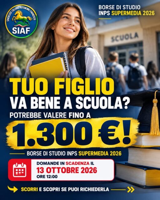 Oggi scade la possibilità di accedere al contributo per gli studenti meritevoli. Non perdere l’occasione