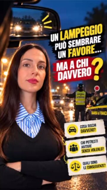 🚨 Quel lampeggio potrebbe aiutare la persona sbagliata. Avvisare gli altri della presenza di una pattuglia sembra un favore, ma se stessi aiutando qualcuno a sfuggire a un controllo? 🚔 Non è solo una questione di multe, ma di sicurezza. Dietro quella divisa ci sono persone che lavorano anche per proteggere te. 💬 Ci avevi mai pensato? Scrivilo nei commenti e condividi il messaggio! #GuardiaDiFinanza #SicurezzaStradale #Legalità #forzedellordine