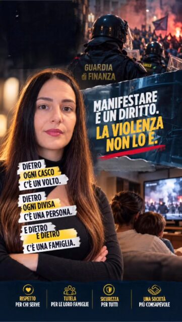 Dietro ogni divisa c’è una persona. Dietro ogni persona, una famiglia che aspetta un messaggio: «Sto bene». 💙  Manifestare è un diritto. La violenza non lo è.  Il SIAF chiede sicurezza, rispetto e tutele concrete per chi ogni giorno svolge il proprio servizio.  🛡️ Proteggere chi indossa una divisa significa proteggere anche chi lo aspetta a casa.  SIAF. La nostra tutela non si ferma alla divisa.  #SIAF #GuardiaDiFinanza #ForzeDellOrdine #Sicurezza #tutelasindacale