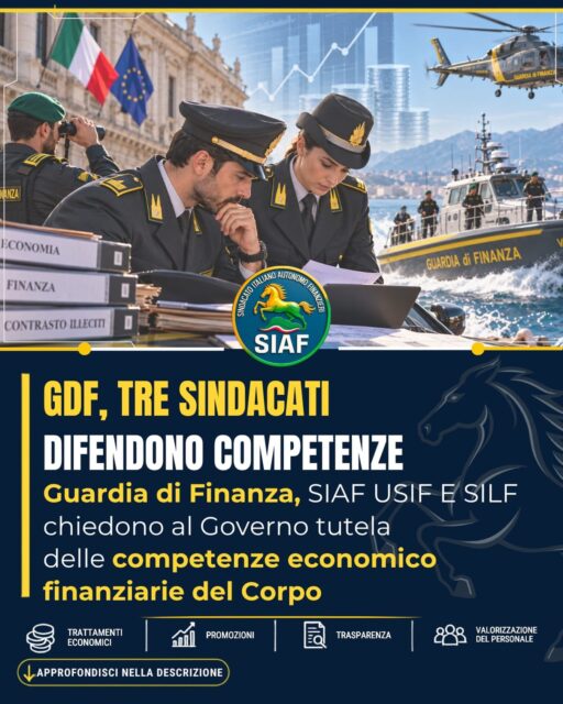 L’annuncio del protocollo aveva sin da subito dunque generato parecchi malumori, *come dimostra una lettera inviata sempre nella giornata di ieri alla premier Giorgia Meloni e al ministro Giorgetti, firmata da Usif, Silf e Siaf, i principali sindacati della Gdf*, a seguito della quale si è giunti all’immediata rescissione dell’accordo in tempi record. VAI AL LINK👇
