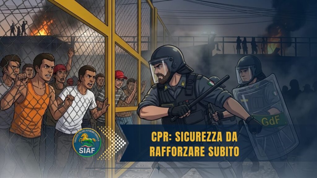 Rivolta al CPR di Palazzo San Gervasio: il SIAF chiede più sicurezza e tutela per gli operatori