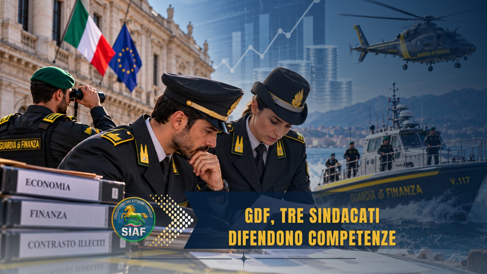 Guardia di Finanza, USIF – SILF – SIAF chiedono al Governo tutela delle competenze economico-finanziarie del Corpo