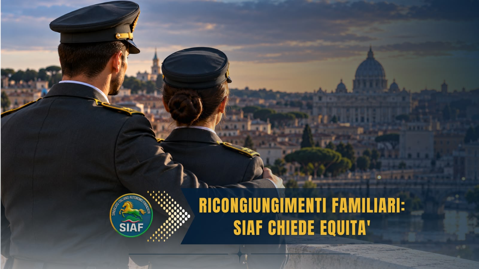 Ricongiungimenti familiari GdF: SIAF chiede tutele anche per coppie interforze e conviventi more uxorio