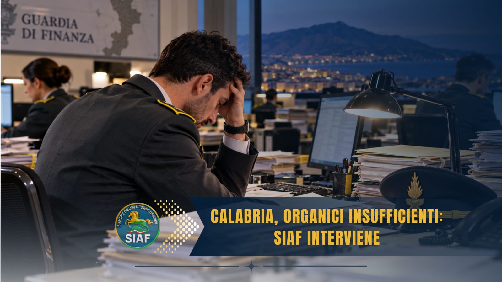GdF Calabria: SIAF segnal carenze di personale e sovraccarichi operativi a Lamezia e Reggio